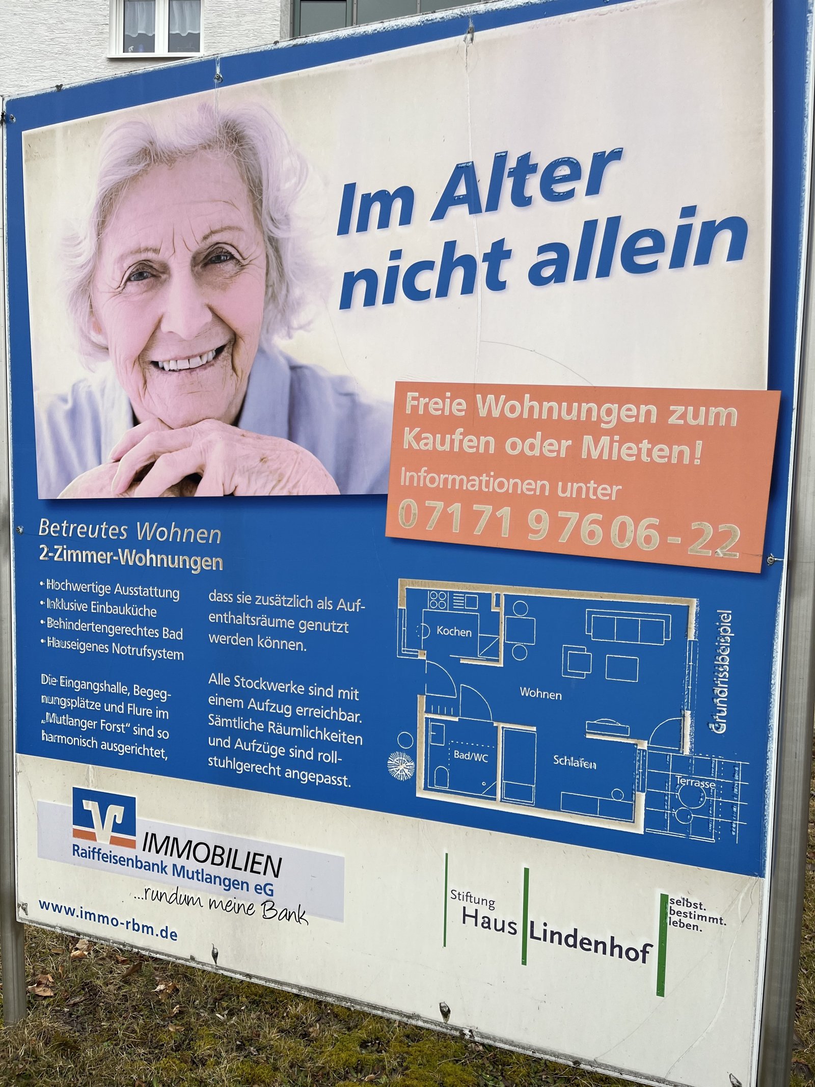 Mutlangen: Attraktive 2-Zi. Seniorenwohnung